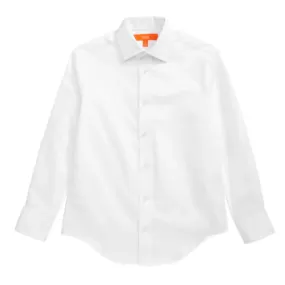 Tallia Boys Textured White Dress Shirt_ KZ0007