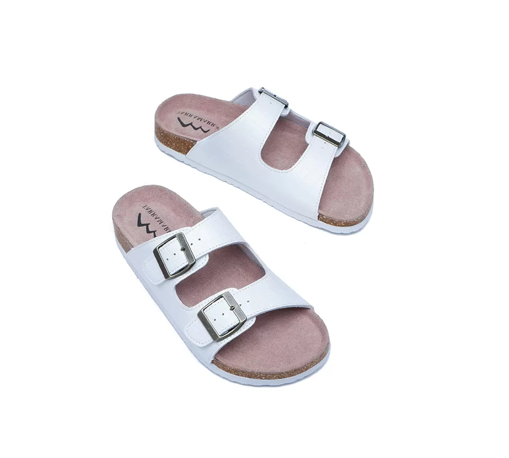 TARRAMARRA Embossed Summer Beach Unisex Slip-On Sandal Slides Oliver