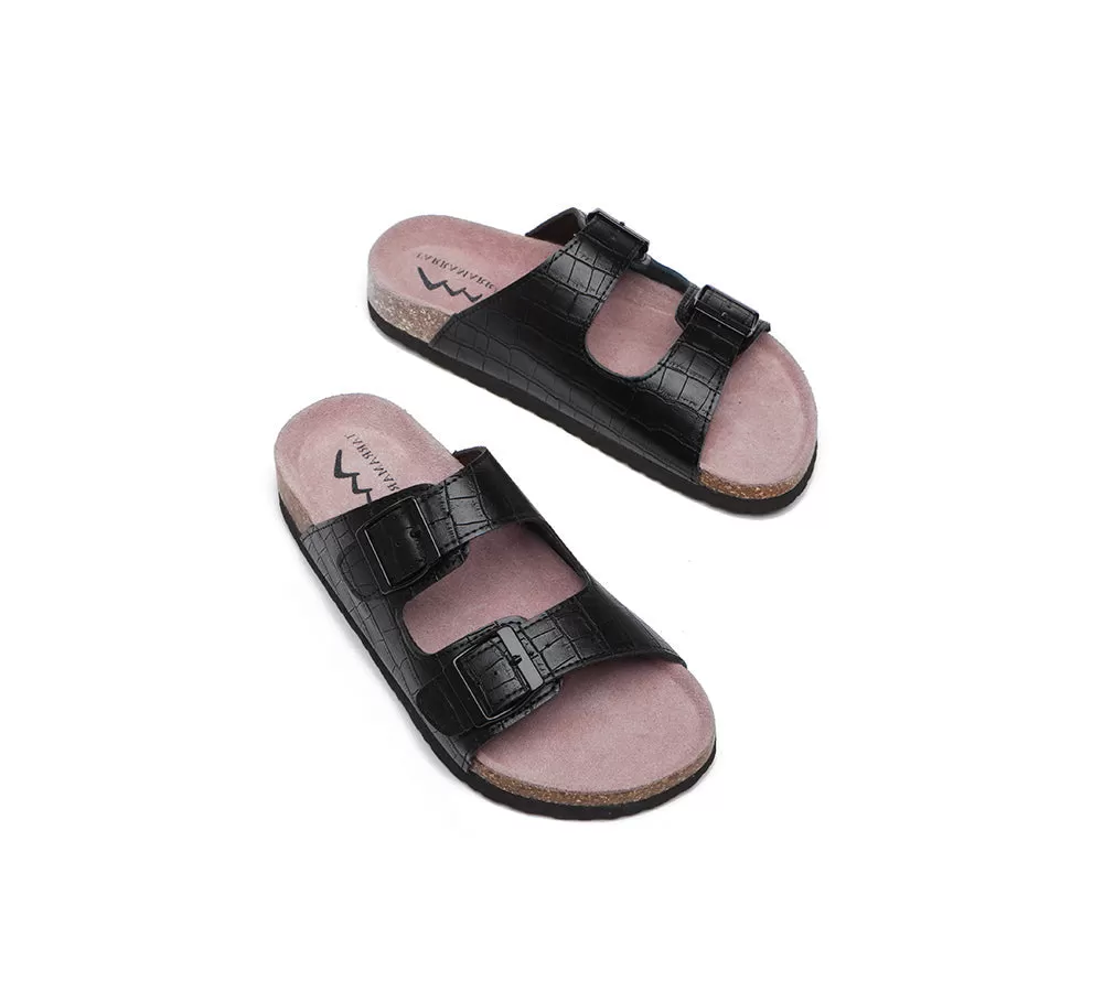 TARRAMARRA Embossed Summer Beach Unisex Slip-On Sandal Slides Oliver