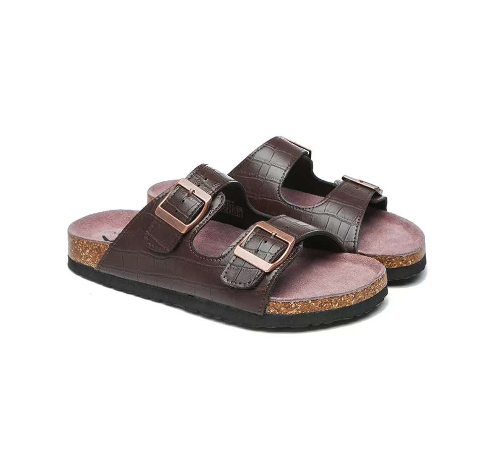 TARRAMARRA Embossed Summer Beach Unisex Slip-On Sandal Slides Oliver