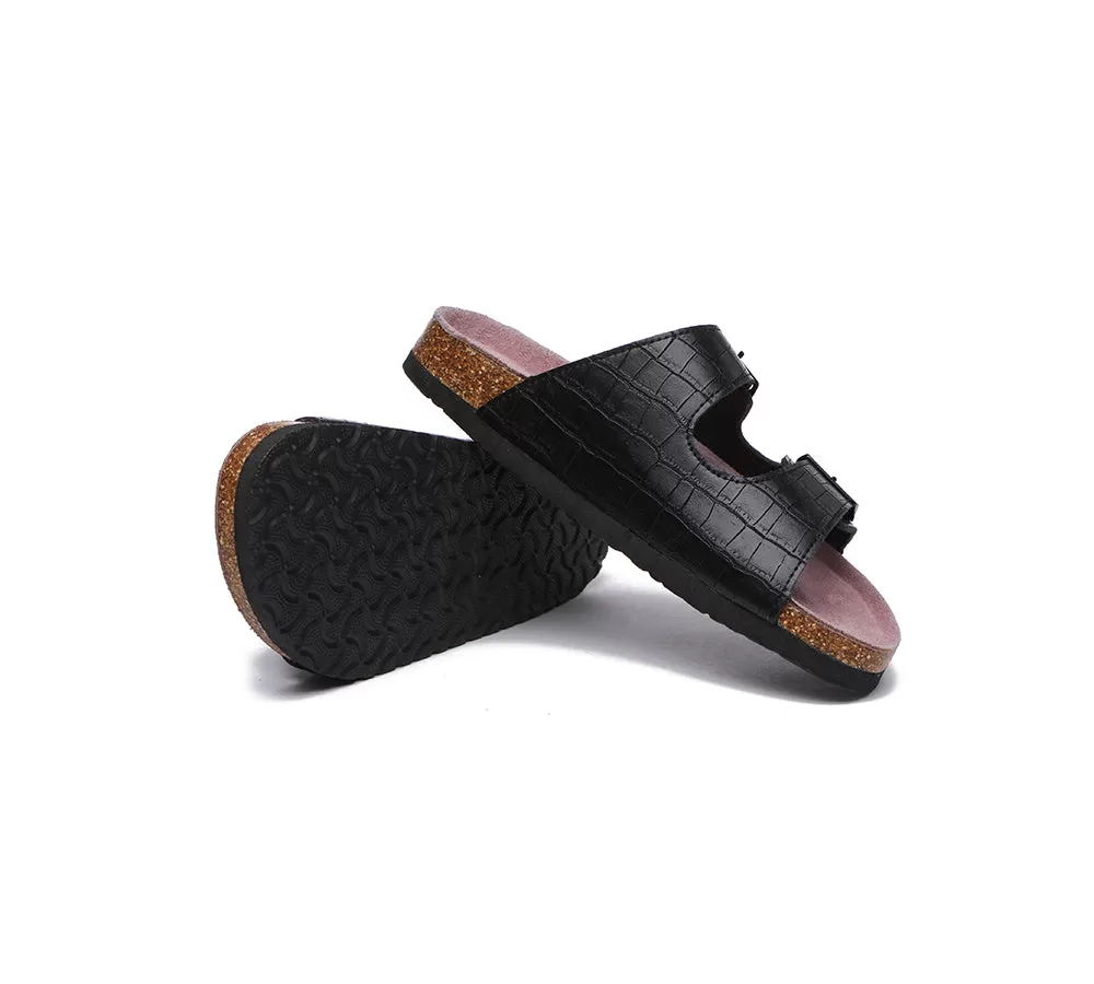 TARRAMARRA Embossed Summer Beach Unisex Slip-On Sandal Slides Oliver