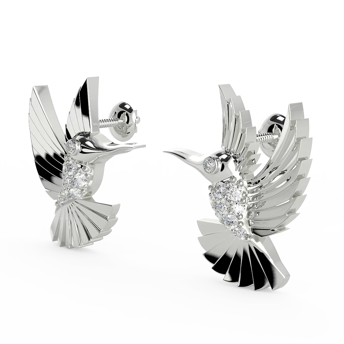 The Bird Earing (925 Sterling Silver)