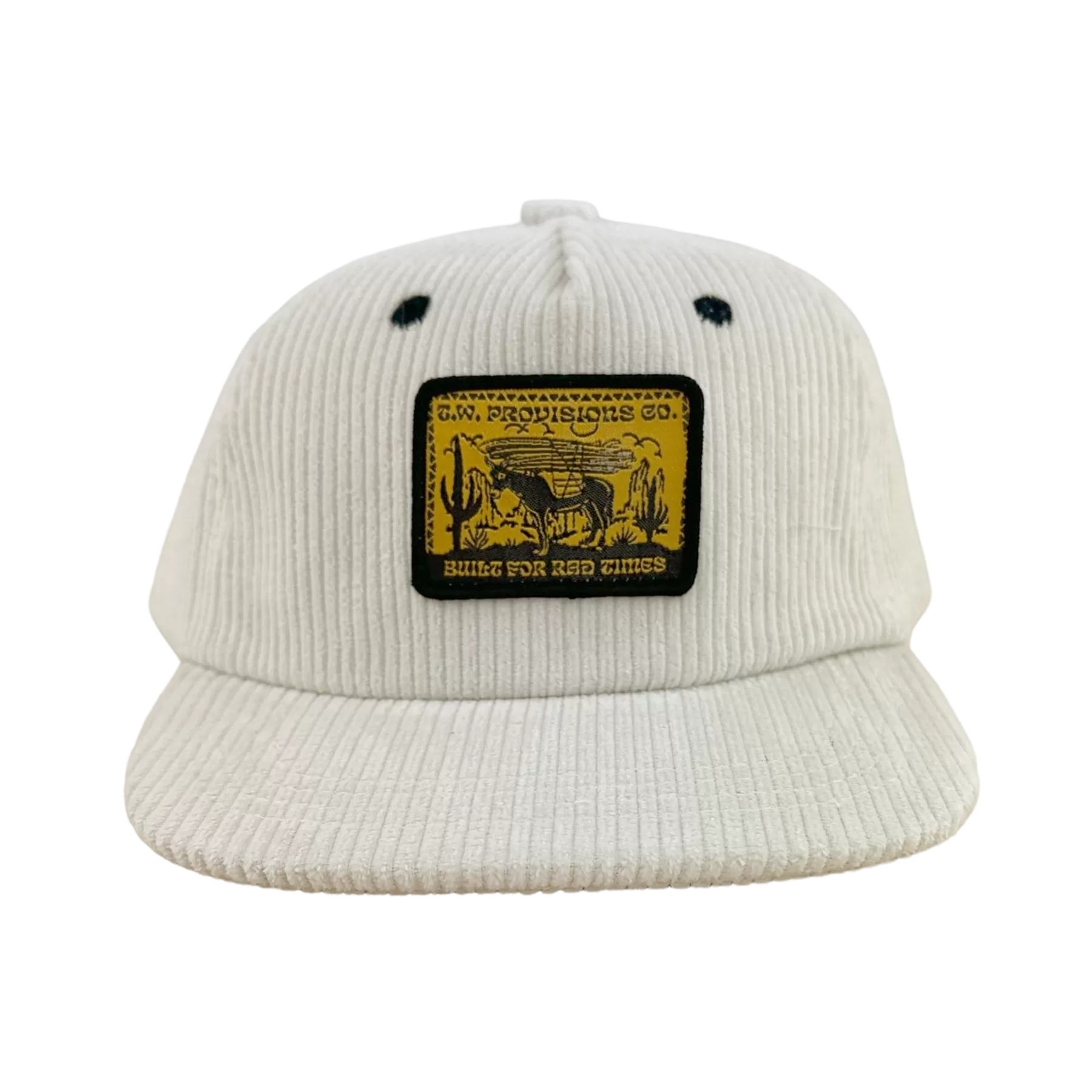 Tiny Whales Provisions Natural Corduroy Snap Back Hat