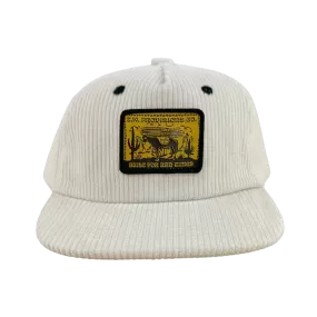 Tiny Whales Provisions Natural Corduroy Snap Back Hat