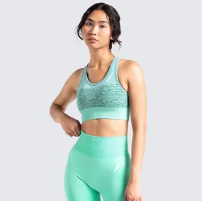 Trinity Seamless Crop - Mint Green