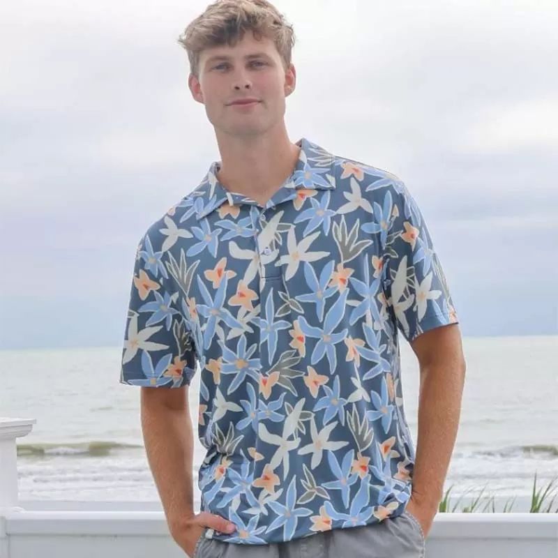 Tropical Printed Polo