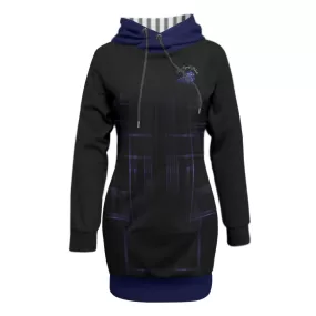 TRP Matrix 02 Ladies Designer Raglan Longline Pullover Hoodie