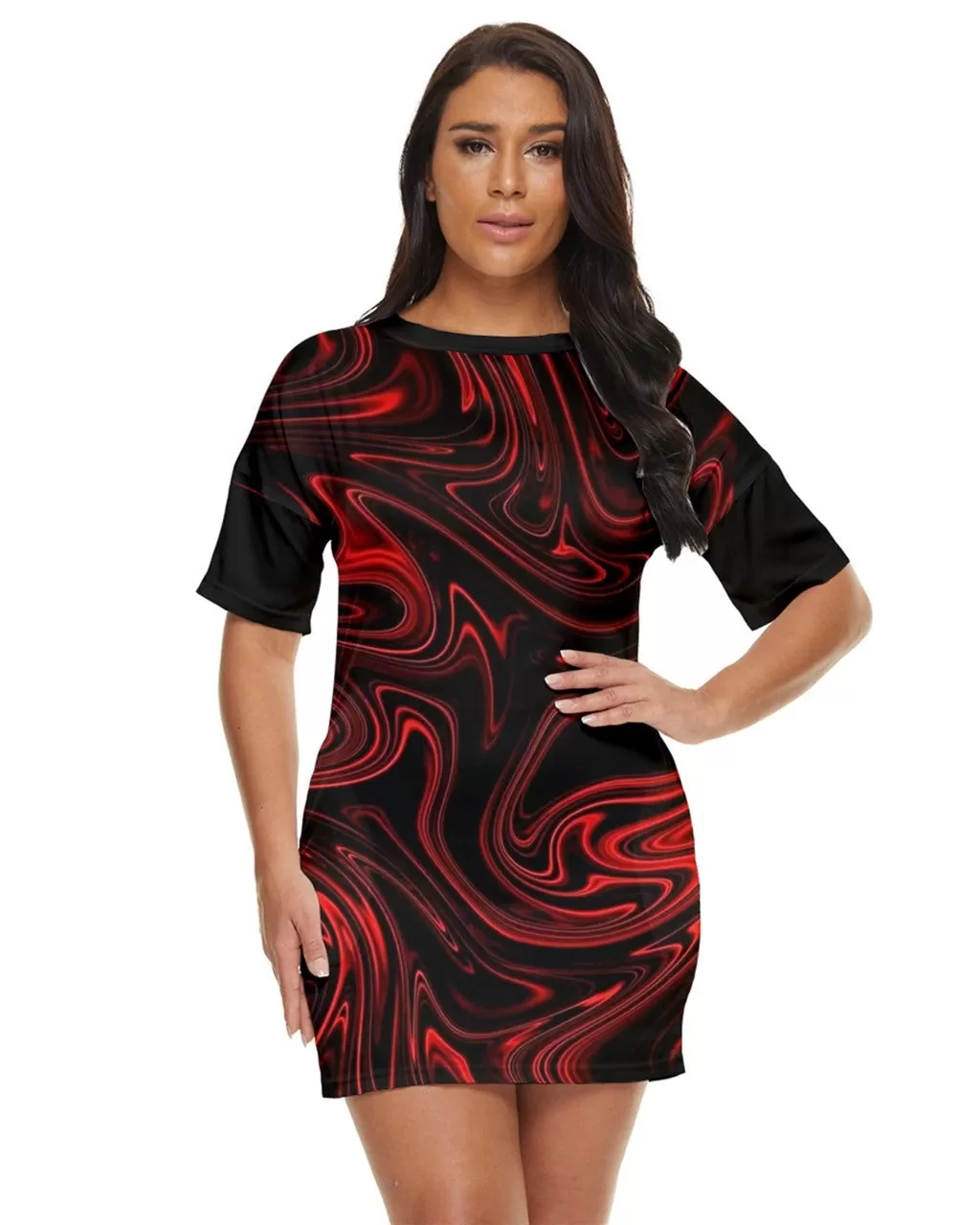 TRP Maze 01-01 Designer Round Neck Bodycon Mini Dress