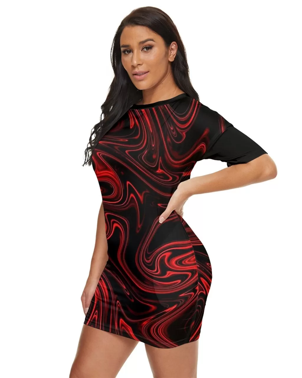 TRP Maze 01-01 Designer Round Neck Bodycon Mini Dress