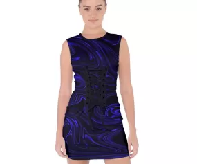 TRP Maze 01-02 Designer Lace Up Front Bodycon Mini Dress