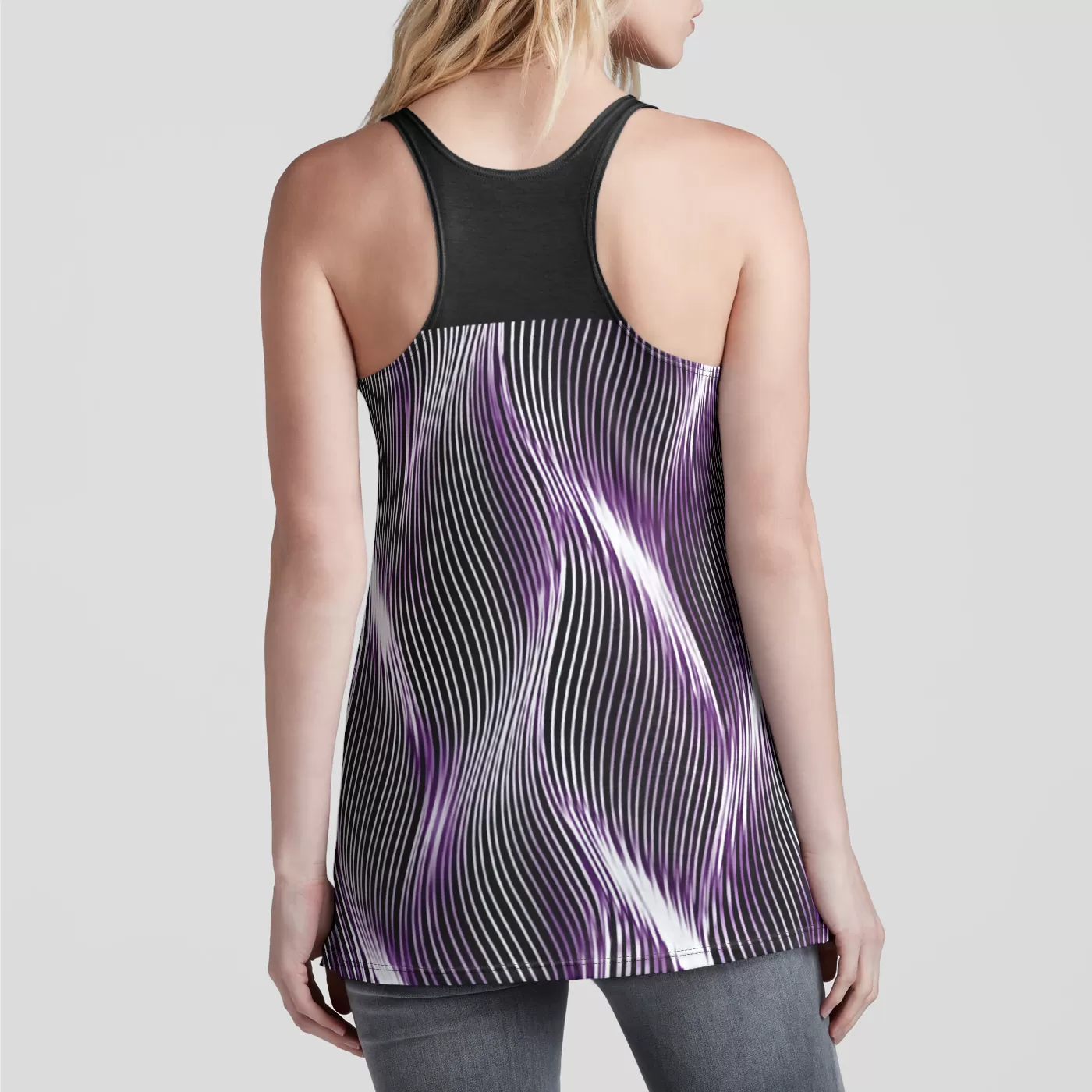 TRP Twisted Patterns 04: Weaved Metal Waves 01-01 Designer Racerback Tank Top