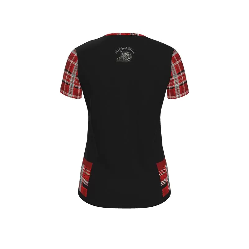 TRP Twisted Patterns 06: Digital Plaid 01-05A Ladies Designer Jersey T-shirt