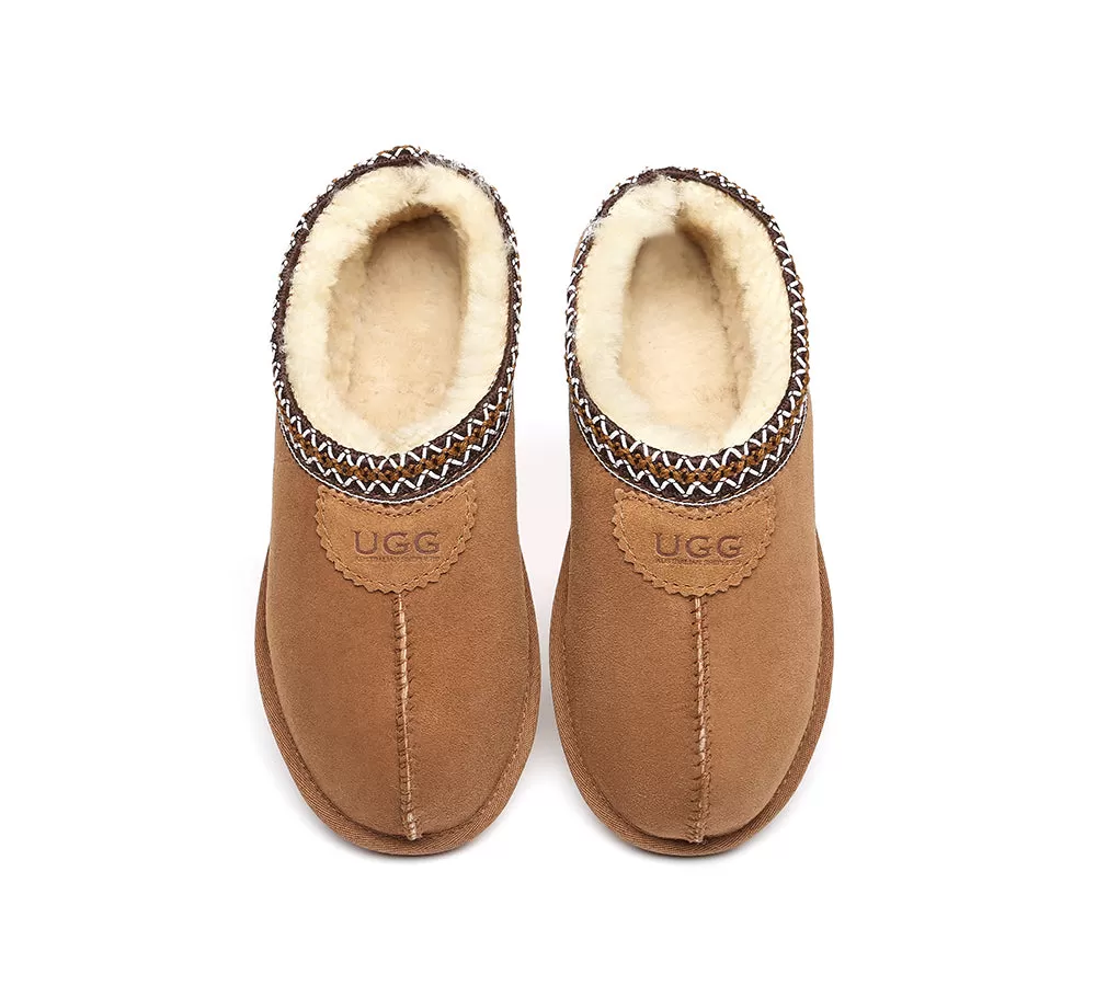 UGG Australian Shepherd Unisex Ankle Slipper Venus Twin-Face Sheepskin Home Slippers