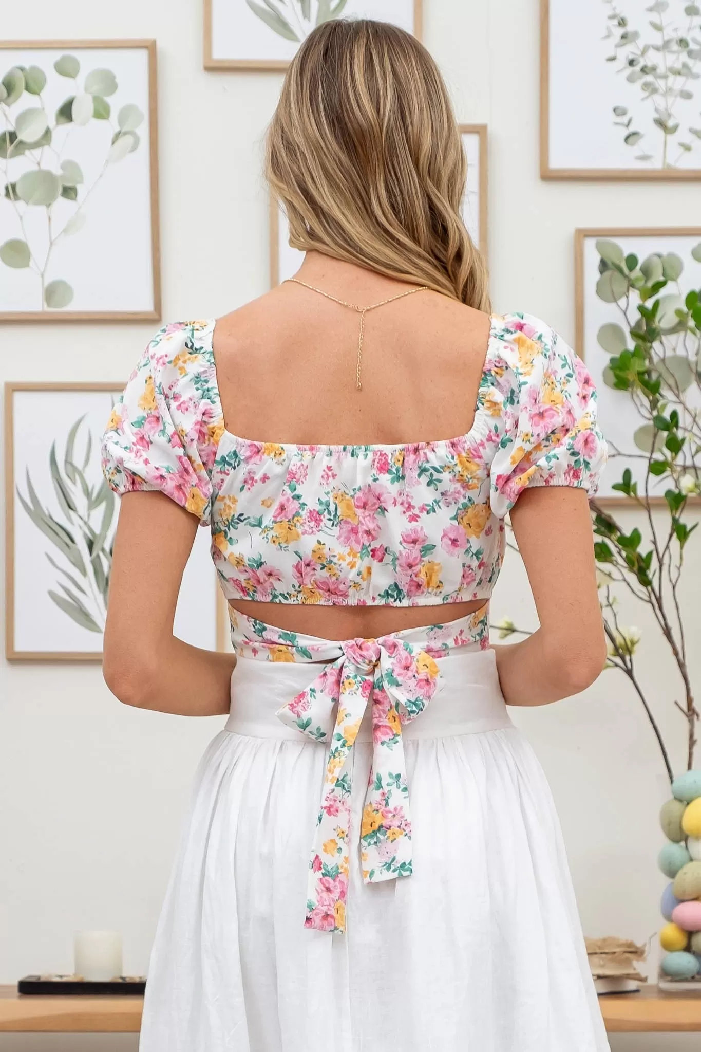 Ultimate Getaway Floral Corset Waist Crop Top