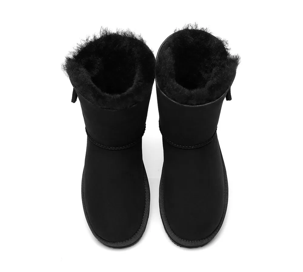 Urban UGG Sheepskin Zipper Short Women Boots Zipporah