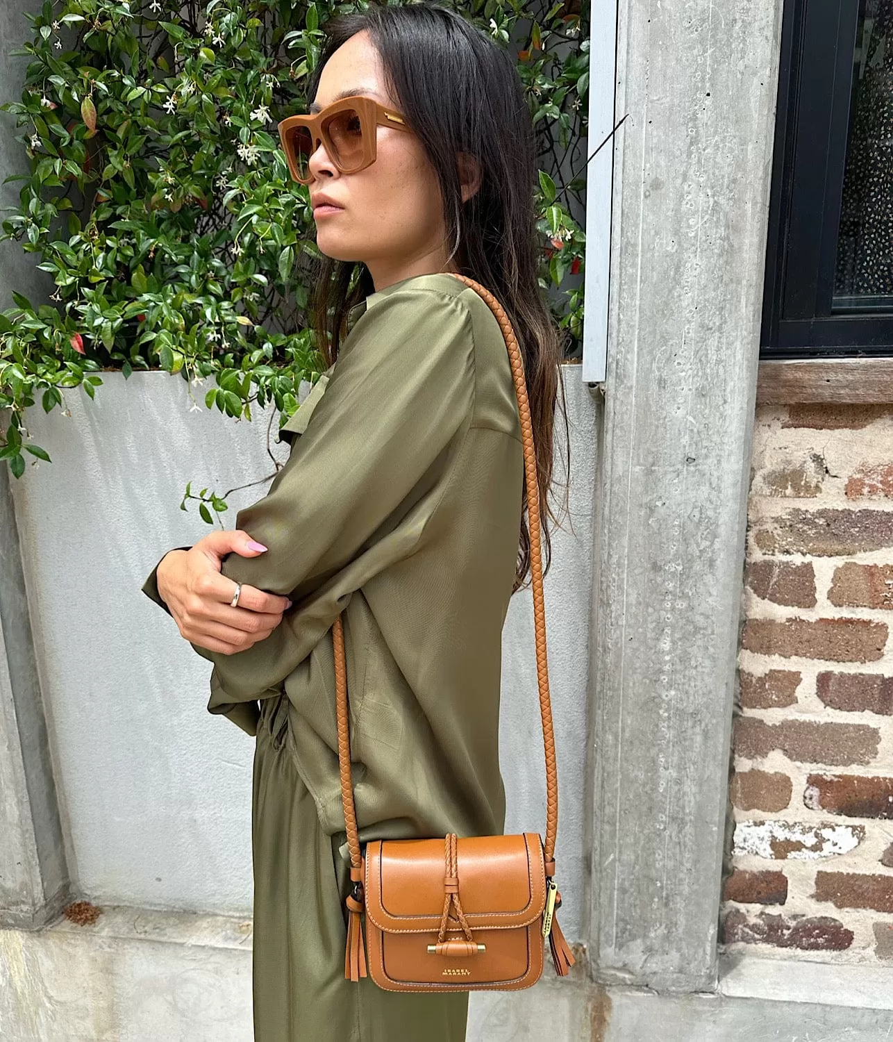 VIGO FLAP BAG- COGNAC