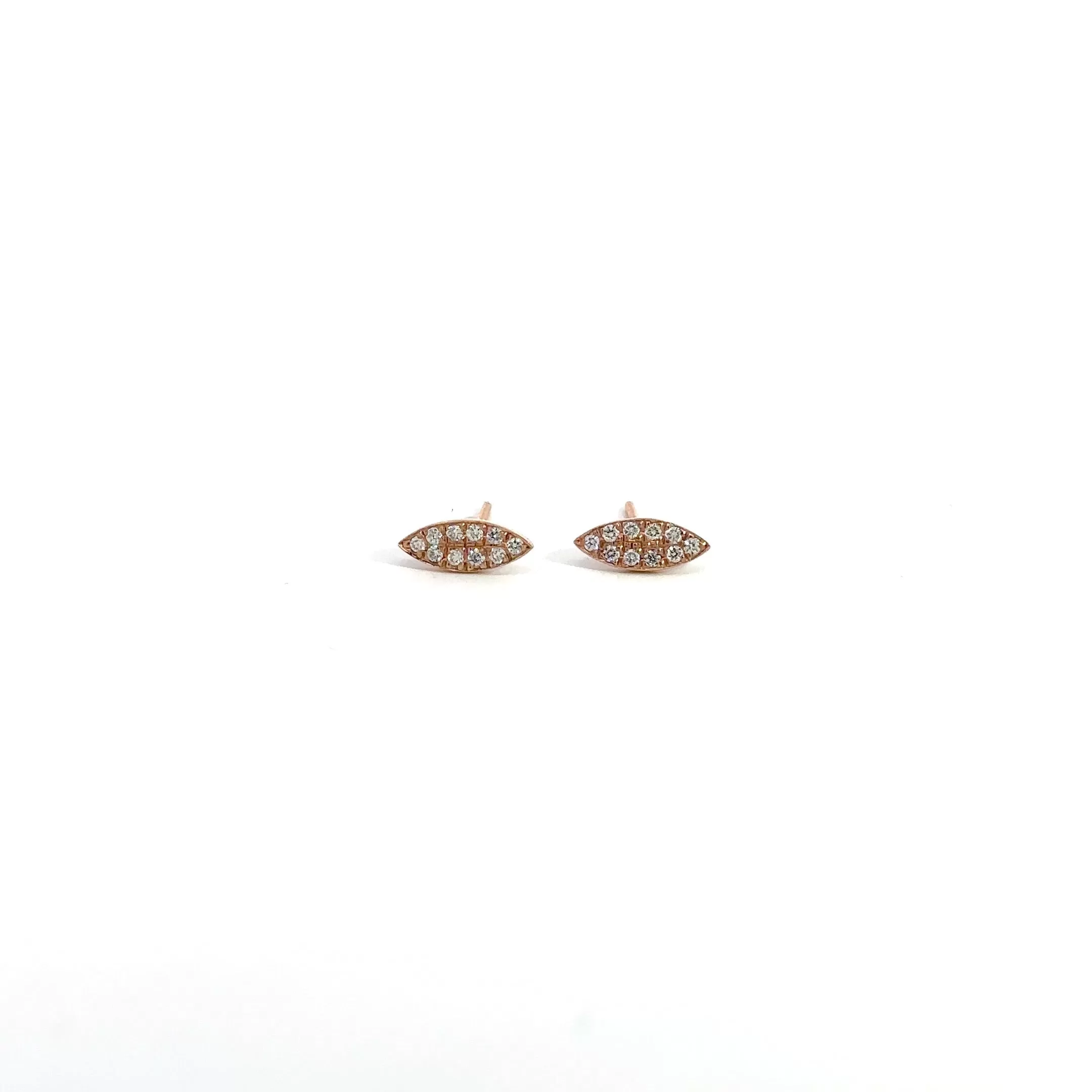 WD31 - Petal Pave Diamond Studs