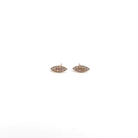 WD31 - Petal Pave Diamond Studs