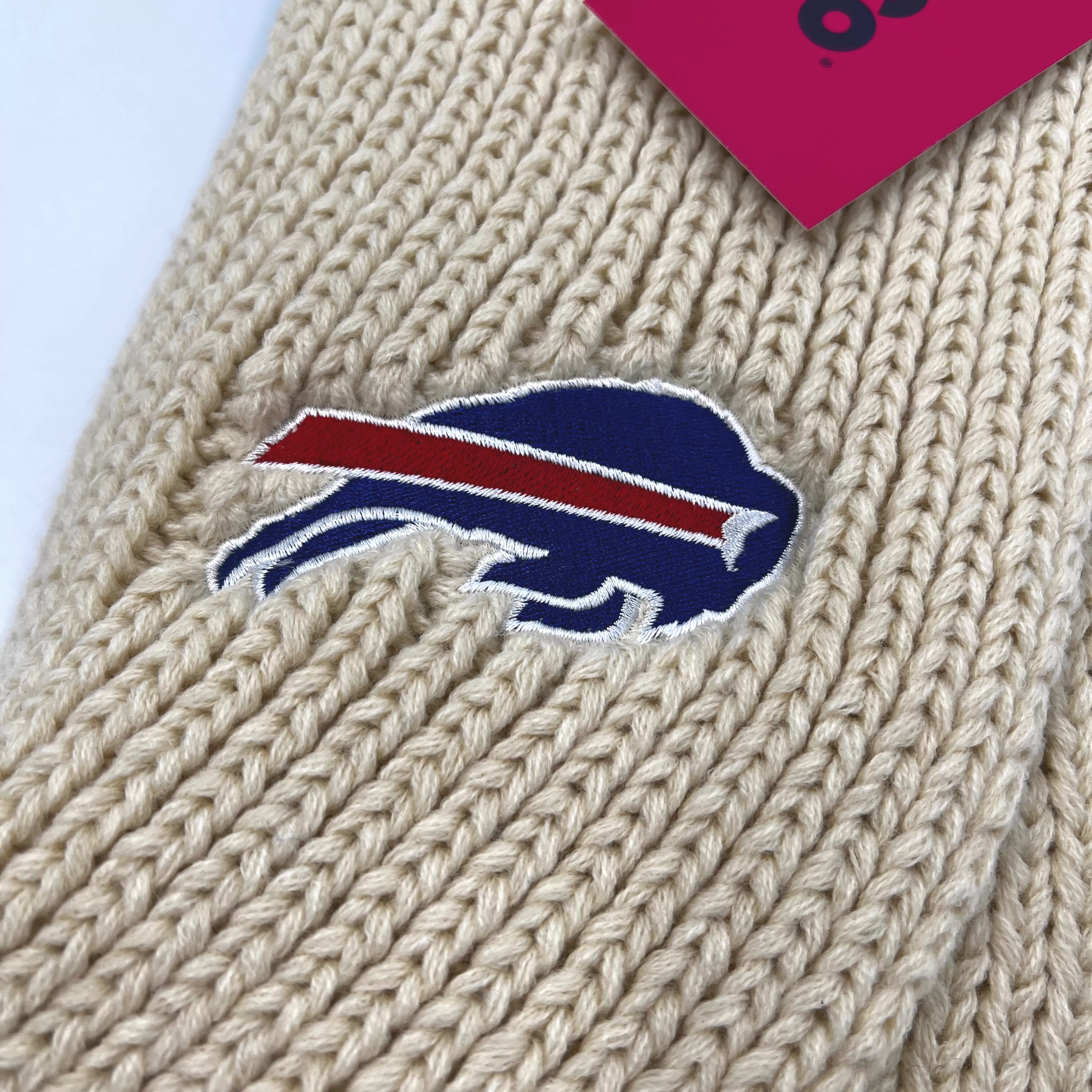 Women's Buffalo Bills Blue and Cream Knit Scarf