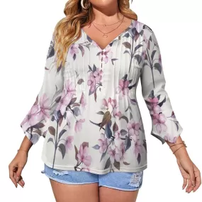 Women's Ruffled Petal Sleeve Top Women's ruffled petal sleeve top