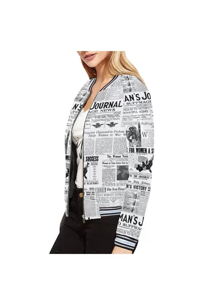 Women's Suffrage Bomber Jacket for Women