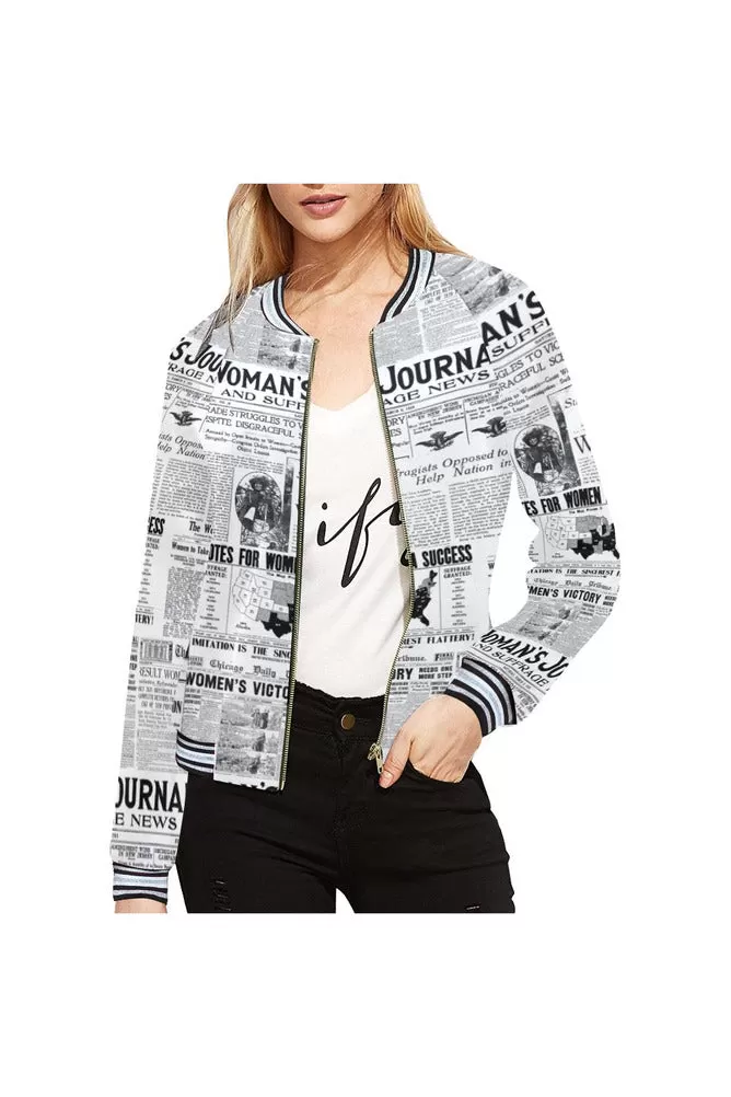 Women's Suffrage Bomber Jacket for Women