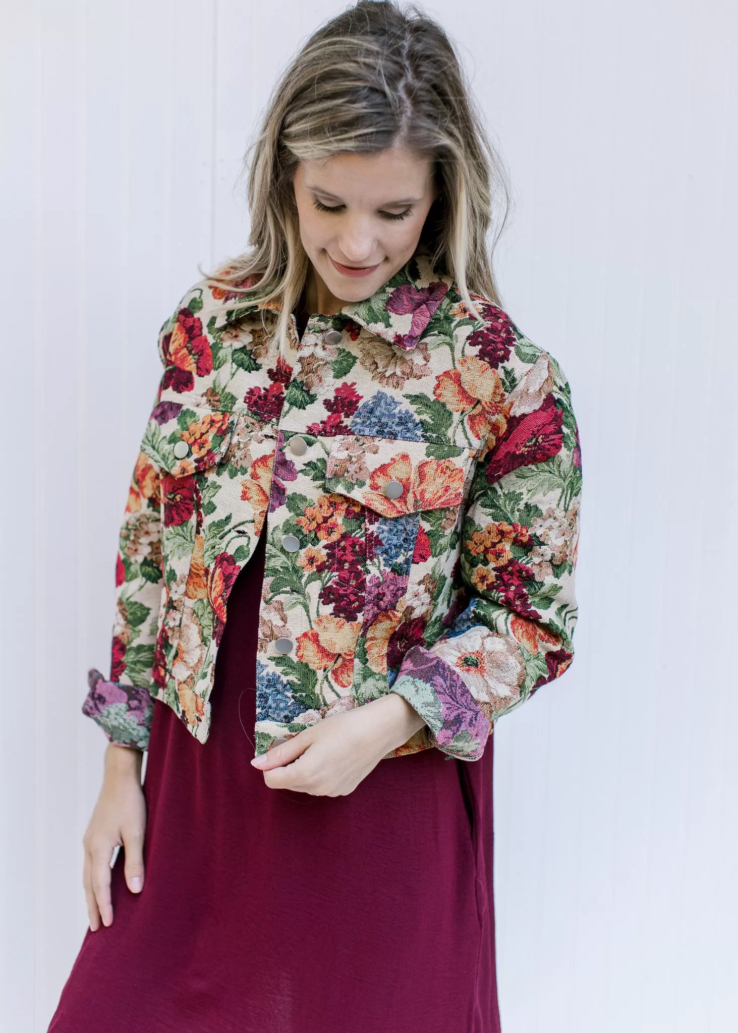 X Floral Tapestry Jacket