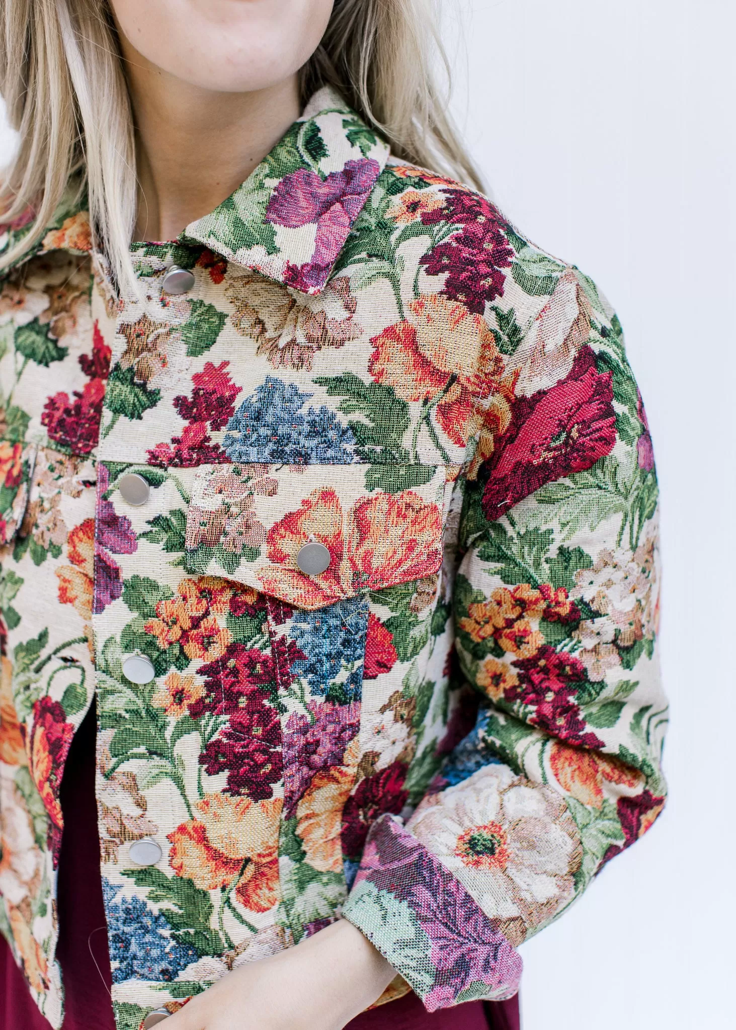 X Floral Tapestry Jacket