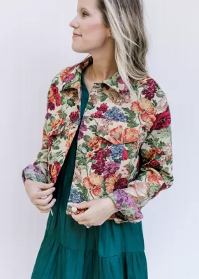 X Floral Tapestry Jacket