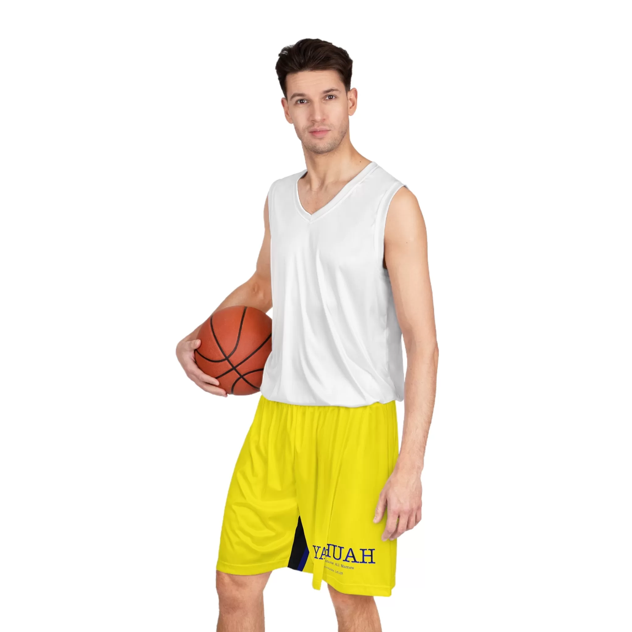 Yahuah-Name Above All Names 02-01 Men's Designer Basketball Shorts