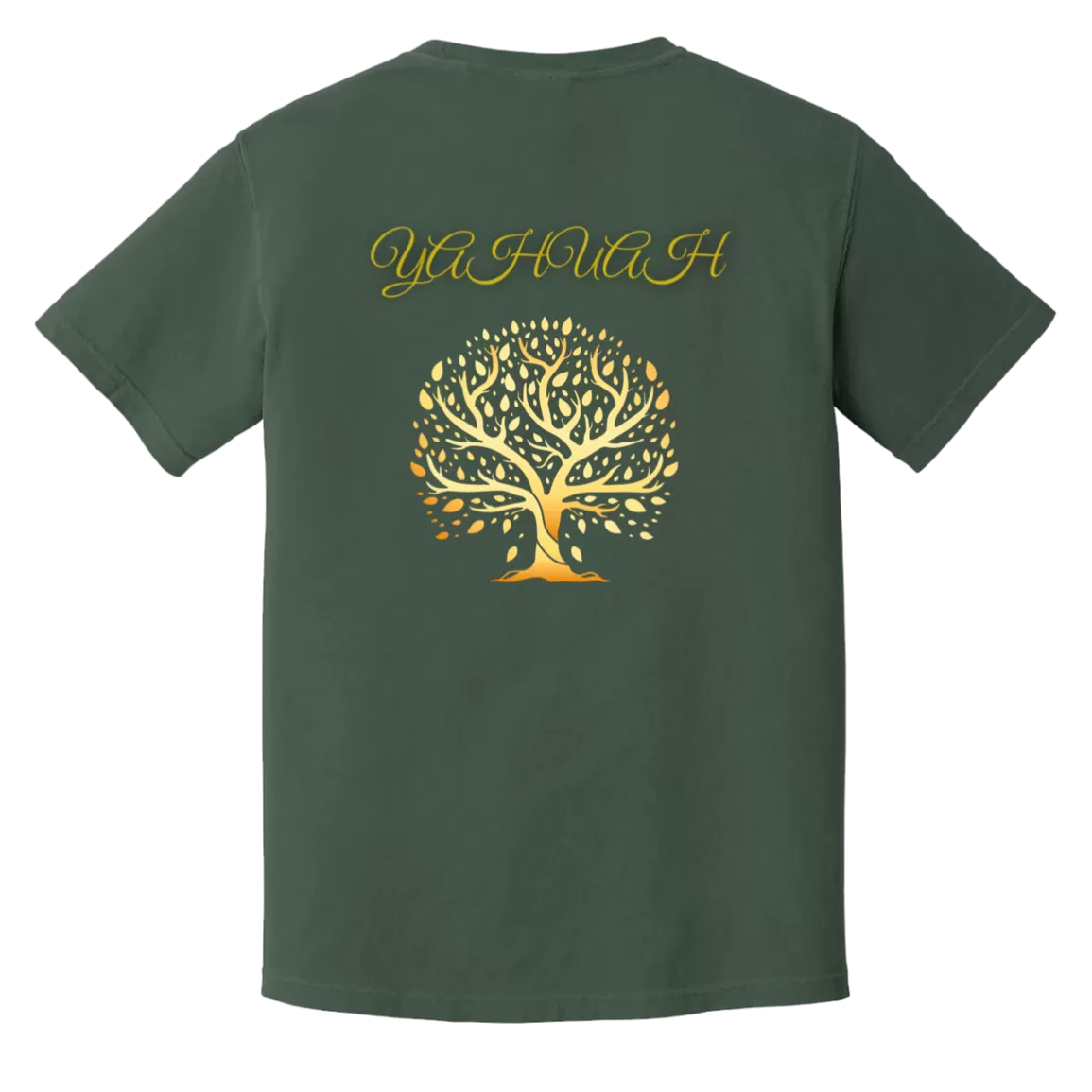 Yahuah-Tree of Life 01 Men's Designer Heavyweight Garment Dyed T-shirt (7 colors)