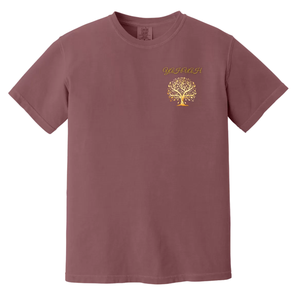 Yahuah-Tree of Life 01 Men's Designer Heavyweight Garment Dyed T-shirt (7 colors)