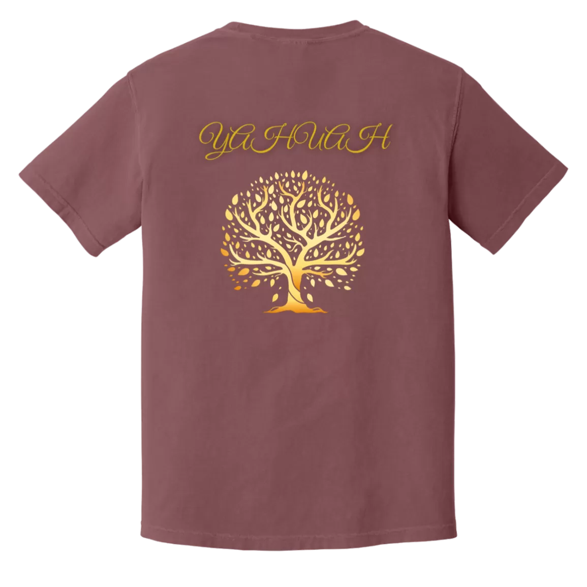 Yahuah-Tree of Life 01 Men's Designer Heavyweight Garment Dyed T-shirt (7 colors)