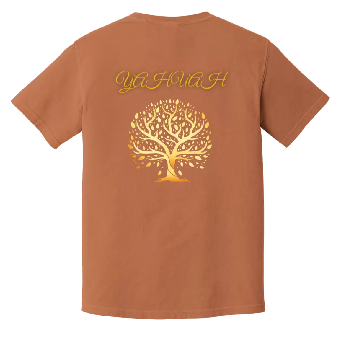 Yahuah-Tree of Life 01 Men's Designer Heavyweight Garment Dyed T-shirt (7 colors)