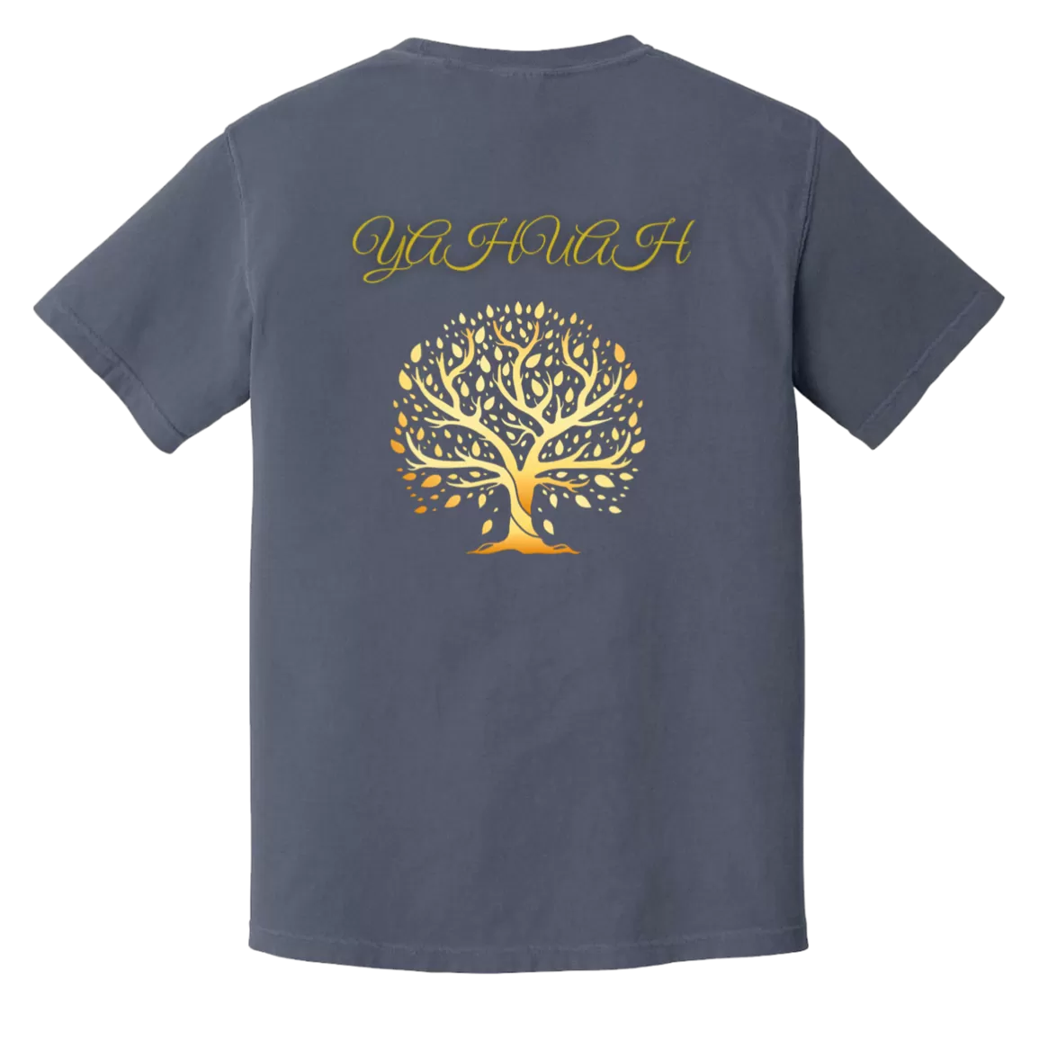 Yahuah-Tree of Life 01 Men's Designer Heavyweight Garment Dyed T-shirt (7 colors)