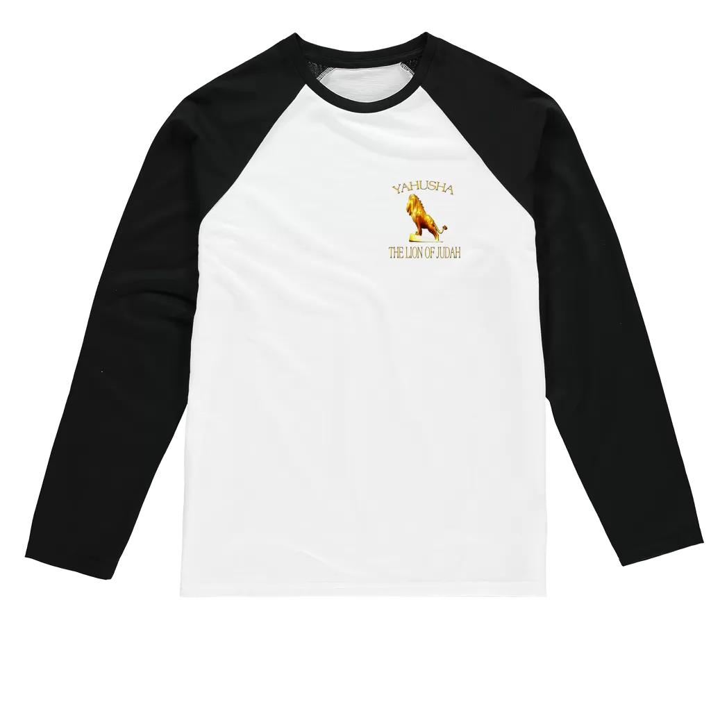 Yahusha-The Lion of Judah 01 Designer Sublimation Raglan Long Sleeve Unisex T-shirt