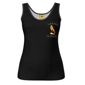 Yahusha-The Lion of Judah 01 Ladies Designer Scoop Neck Tank Top