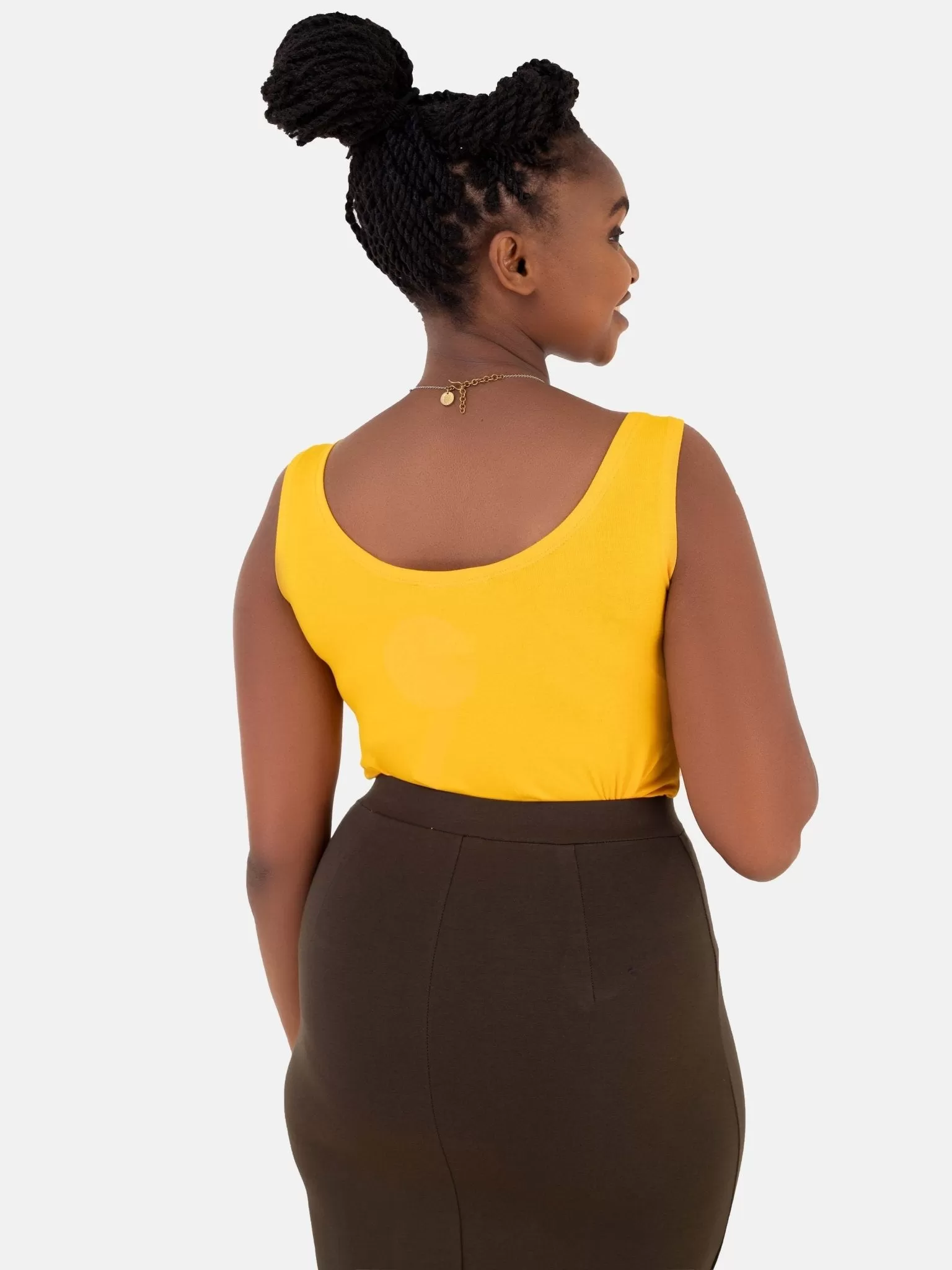 Zoya Basic Tank Top - Yellow